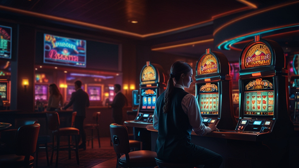 Bonusguthaben, Umsatzanzeige und Auszahlungsfenster in einer Casino-Szene